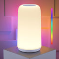 Touch LED Bedside Lamp – RGB Dimmable Night Light for Bedroom & Living Room Decor, Gift for Women & Mom