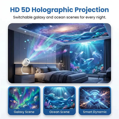 𝐋𝐮𝐦𝐨𝐫𝐢𝐞®🐰NEXT-GEN SMART PROJECTION HD Smart Dynamic 5D Holographic Night Light Projector