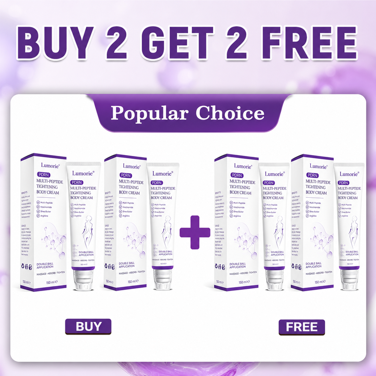 𝐋𝐮𝐦𝐨𝐫𝐢𝐞® PDRN💎 Multi-Peptide Massaging Body Roller Cream- Anti-aging, Hydrating, Skin Firming & Lifting, Skin Repair, Even Tone, Acne and Dark Spot Treatment, Wart and Mole Removal, and Psoriasis Relief.
