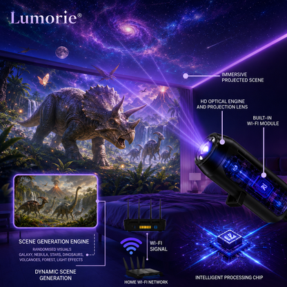 🦖Last day Promotion 💥-Night Light Projector - Smart Holographic Star Projector