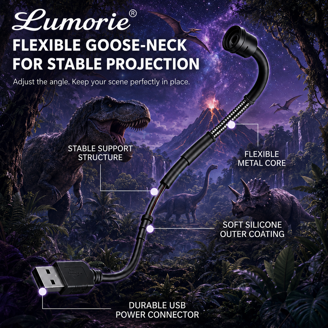 🦖Last day Promotion 💥-Night Light Projector - Smart Holographic Star Projector